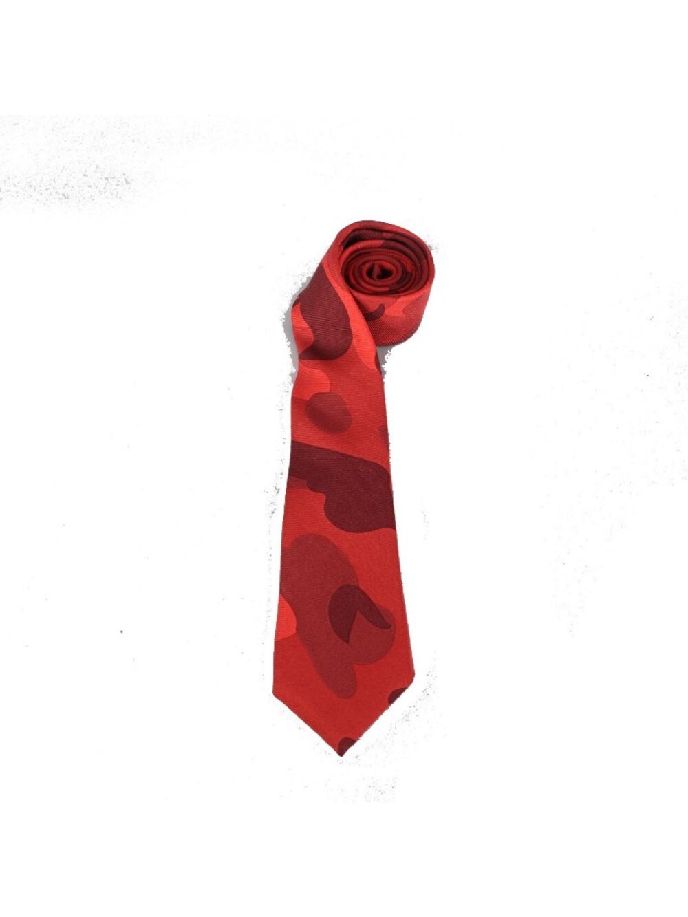 Mr Bathing Ape Tie Abstract Red Burgundy 64" Tie